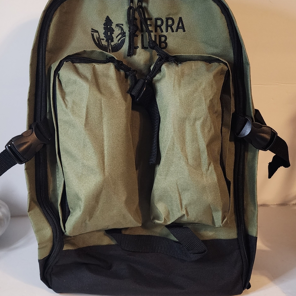 Sierra club backpack Green New without tags